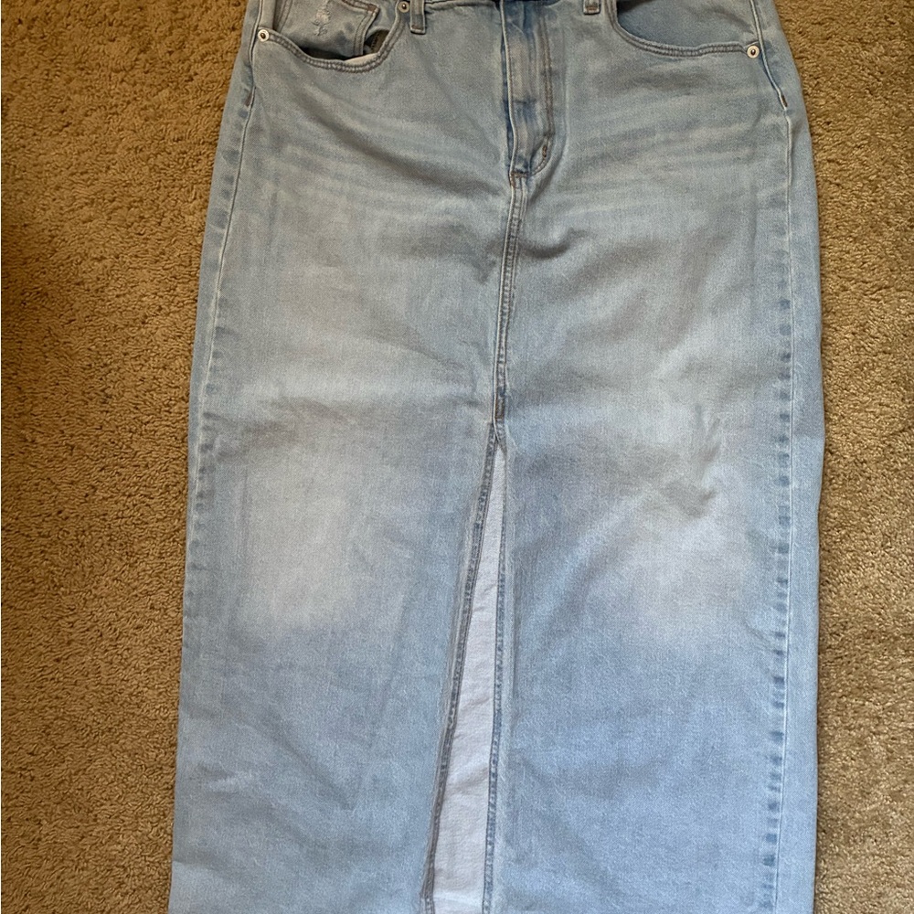 Denim Maxi Skirt